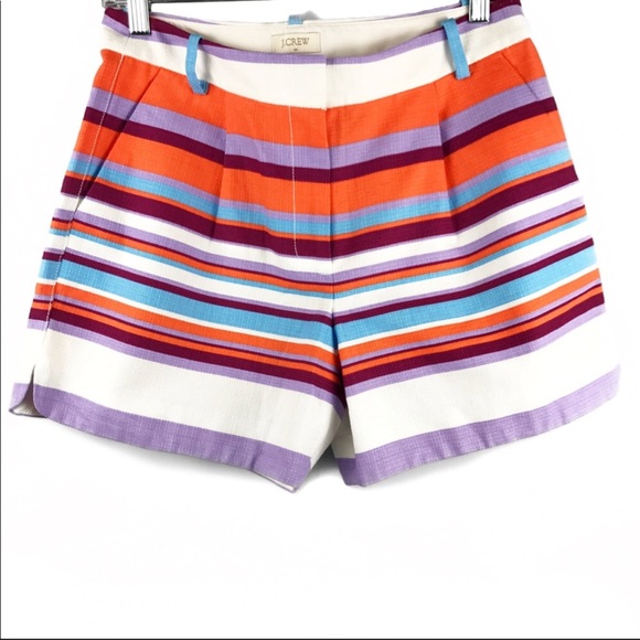 J. Crew Pants - JCrew 5” Size 4 Woven Striped Shorts